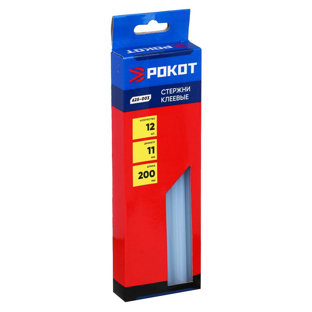 РОКОТ Стержни клеевые 12шт, 11x200мм - #1
