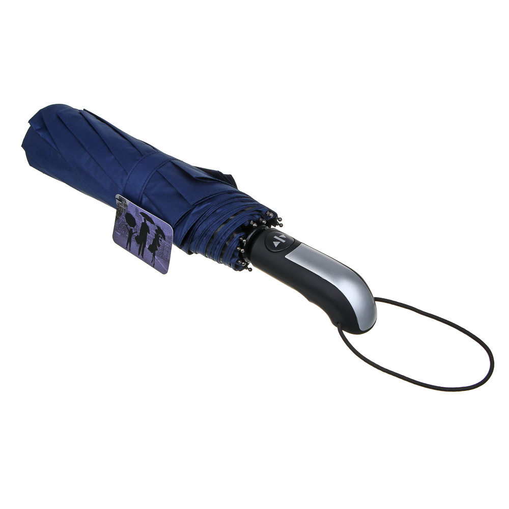 Зонт автомат, усиленный, металл, пластик, полиэстер, винил, d103см, 10 спиц, 3 цвета - #7