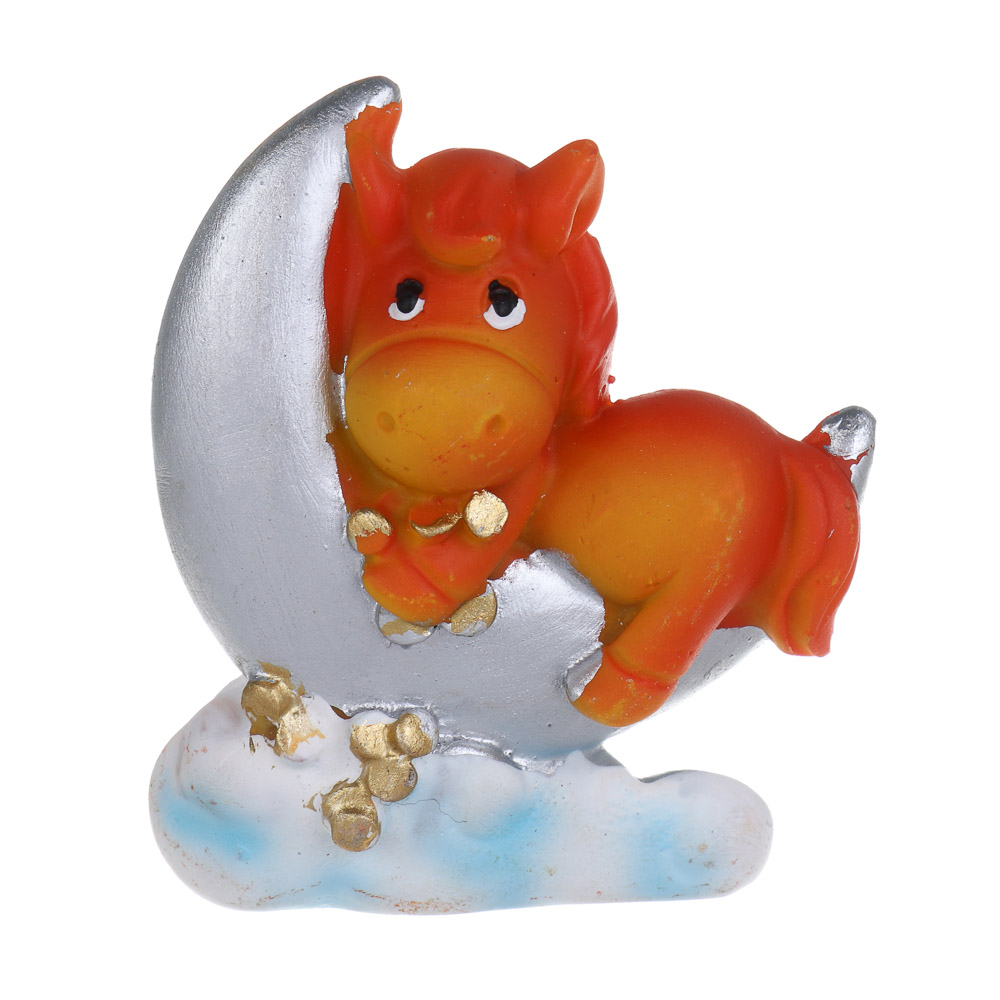 СНОУ БУМ Магнит Лошадка на облачке 6.5x2x6 см, полистоун, 4 вида - #2