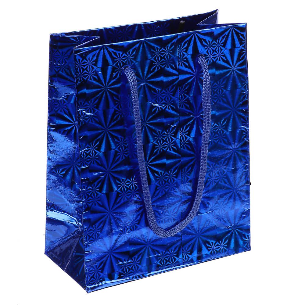 Пакет подарочный бумажный тм СНОУ БУМ 11,5x14,5x6,5 см, фольгированный, 6 цветов - #2