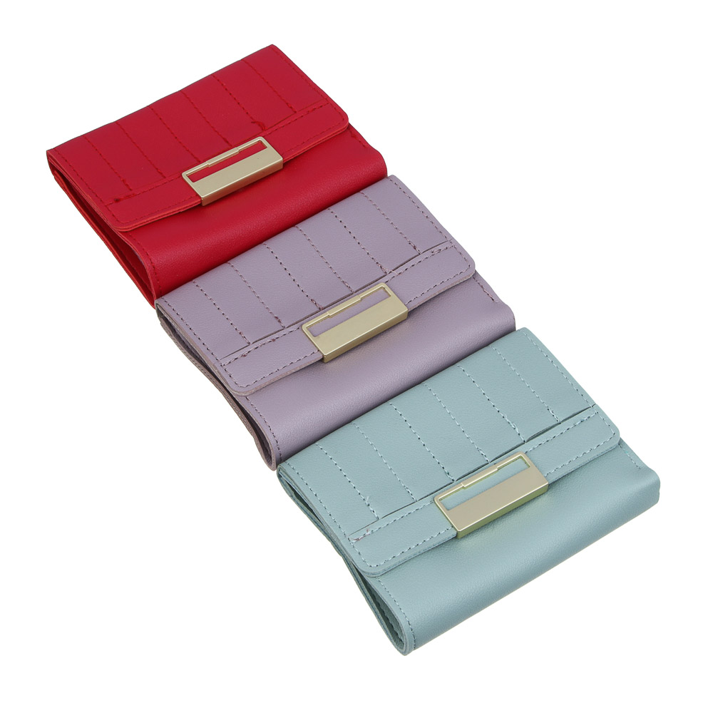 ЮL Форева Кошелек женский мини для карт и купюр на кнопке, ПУ, 11,5х9х2см, 3 цвета, КЖ24-48 - #1