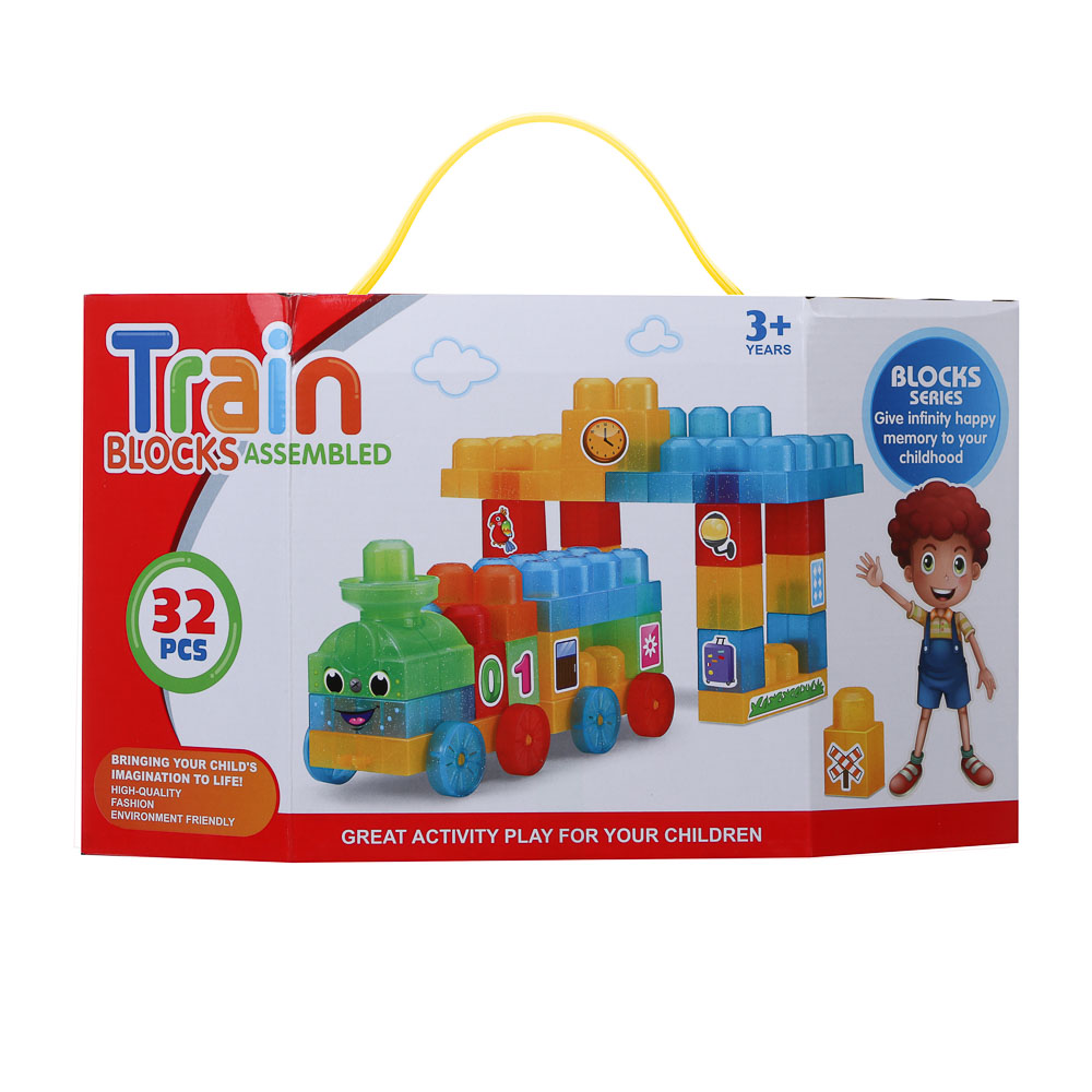 Конструктор для малышей, 32 детали, пластик, 32х14х18,7см - #3