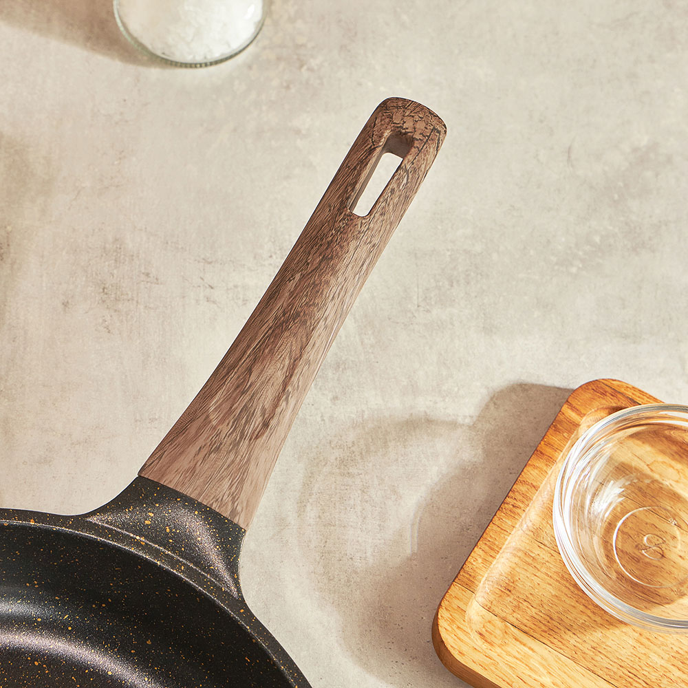 SATOSHI Карнуа Сковорода литая d28см, антипригарное покрытие Мрамор, индукция - #13