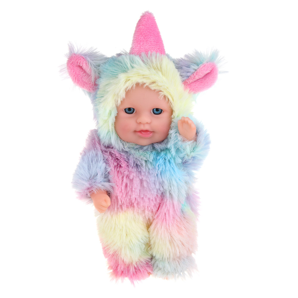 ИГРОЛЕНД Пупс в кигуруми 12 см, PVC, PP, полиэстер, 10,2х5х17 см - #4