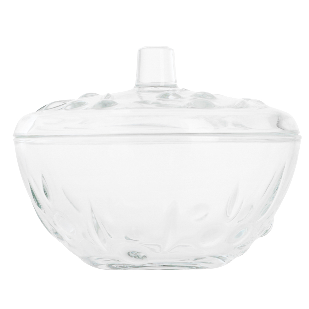 PASABAHCE Перла Сахарница с крышкой 140мм 500мл, стекло, 97236B - #1