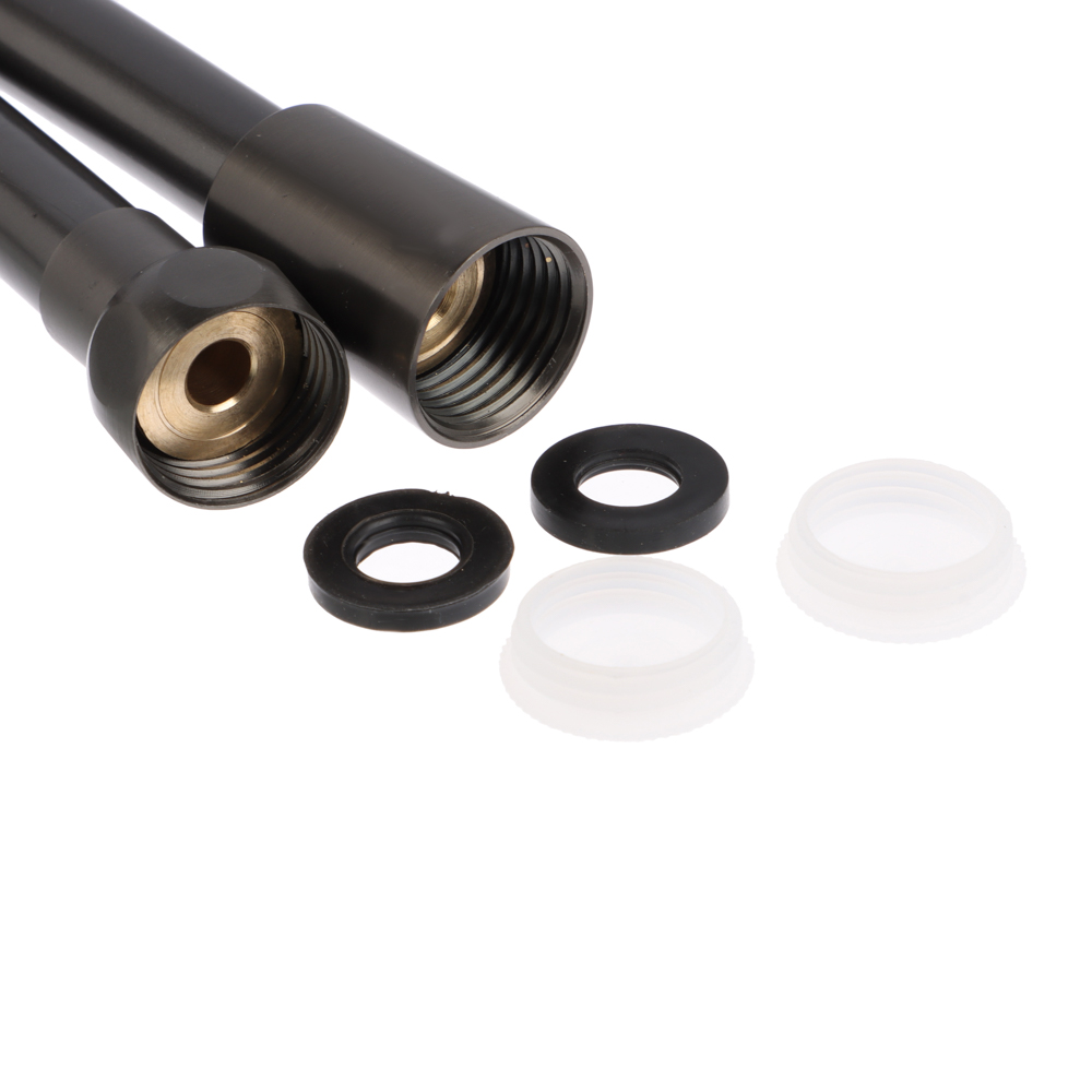 RAIN Шланг для душа, 150см, 1/2"(Имп)-1/2"(Имп), ПВХ, латунь, антитвист, графит - #2