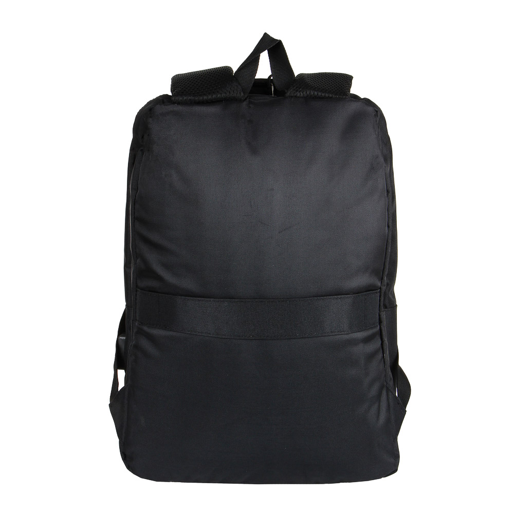 Рюкзак универсальный 45x31,5x12см, 2 отд, 1 карм., отделка прорезин.матер., USB, ПЭ под ткань,черный - #4