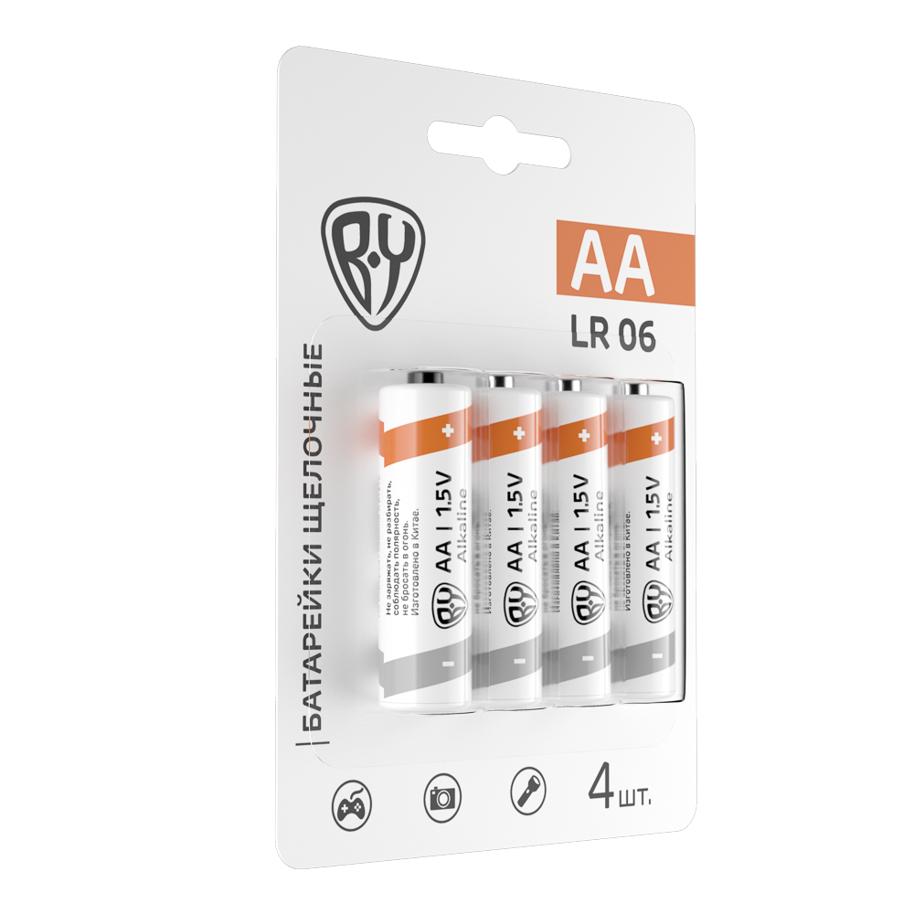 Первая цена Батарейки 4шт, тип АA, "Alkaline" щелочная в блистере - #2