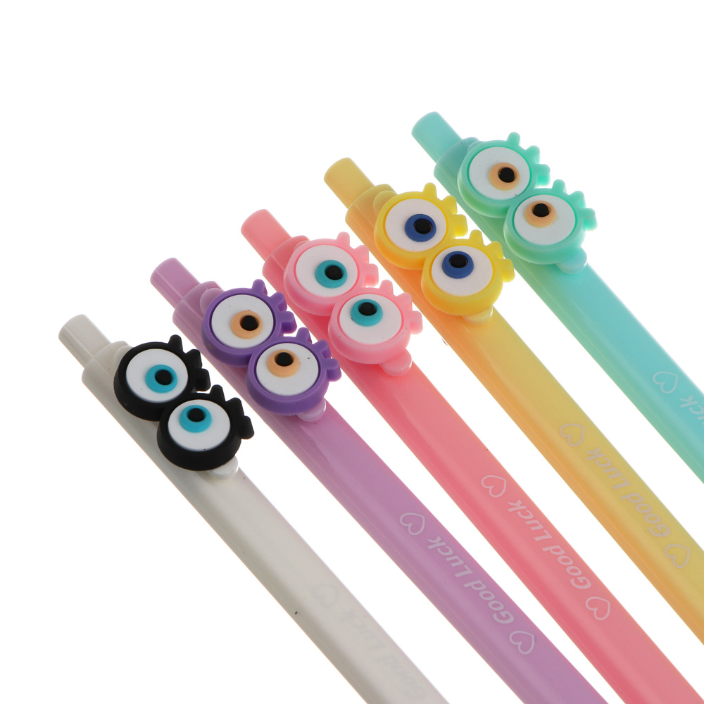 Ручка шариковая автоматическая синяя 0,7мм, "Не моргай", 5 видов - #4