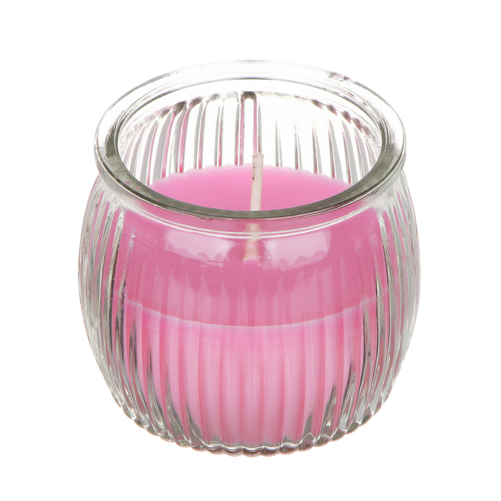 LADECOR Свеча ароматическая в стеклянном подсвечнике, парафин,7x6,5 см, 6 цветов - #3