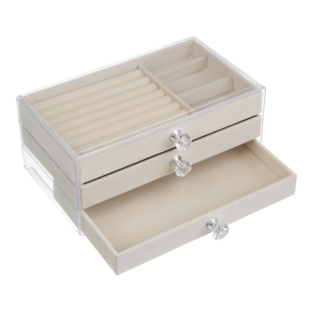 Шкатулка для украшений, 10,5x13,5x23,5 см, ПВХ, 2 цвета - #4