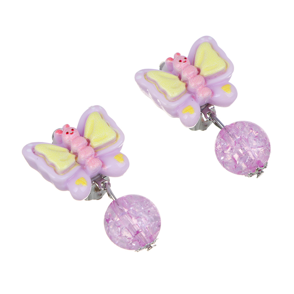 Набор детской бижутерии BY Русские супергерои: браслет, кольцо, крабики 2шт, клипсы, 3 дизайна - #3