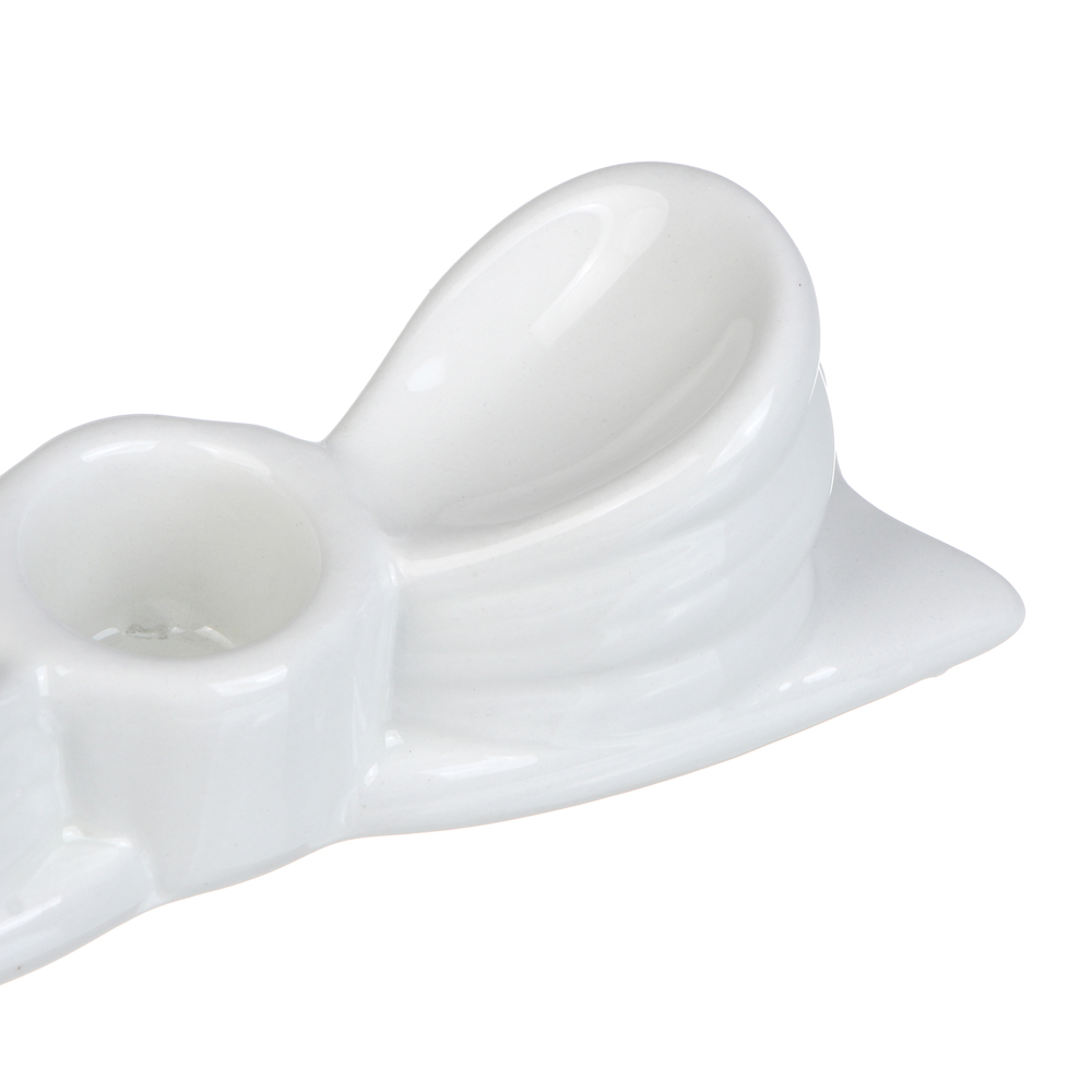 Подсвечник тм LADECOR "Бант", 14x3,5x4 см, доломит - #2