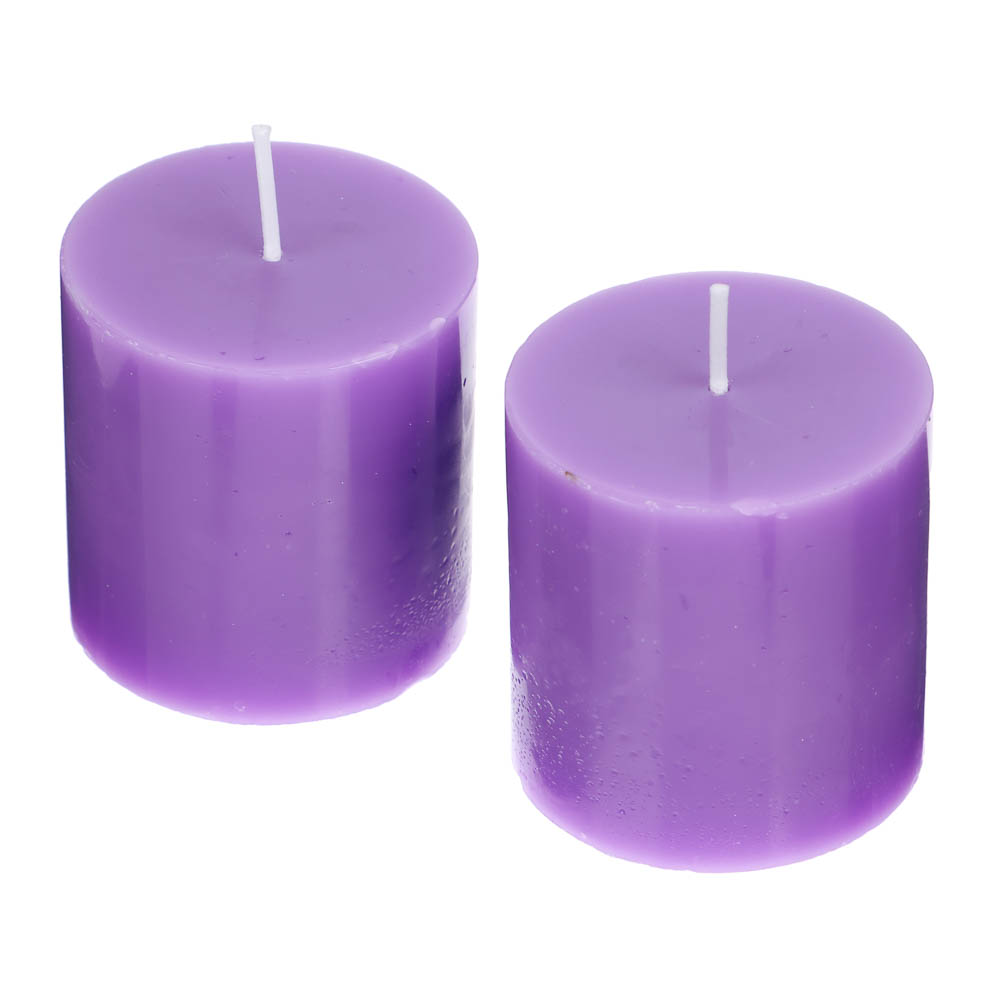 LADECOR Набор свечей, 2 шт, 5x5 см, парафин, 6 цветов - #16