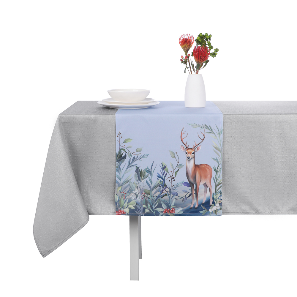 PROVANCE Нордик Дорожка текстильная для сервировки стола, 40х140см, 100% полиэстер, олень - #7