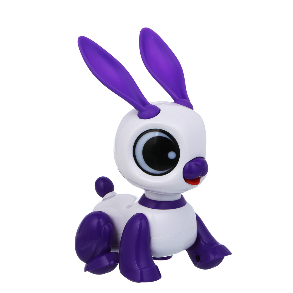 ИГРОЛЕНД Игрушка "Интерактивный питомец" зайчик, ABS, звук, свет, движ., 2хAAA, 12,5х8х13,5 см - #6