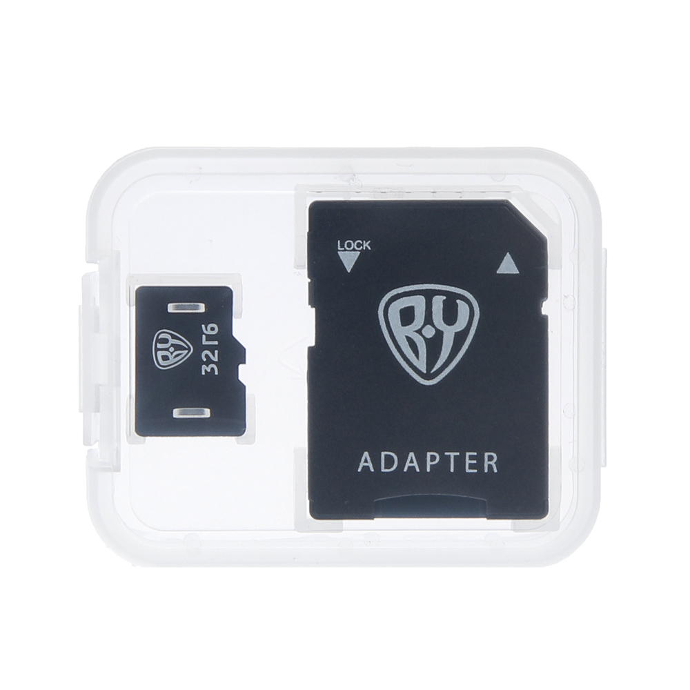 Флеш-карта памяти microSD BY 32Гб, 10 класс с адаптером SD - #4