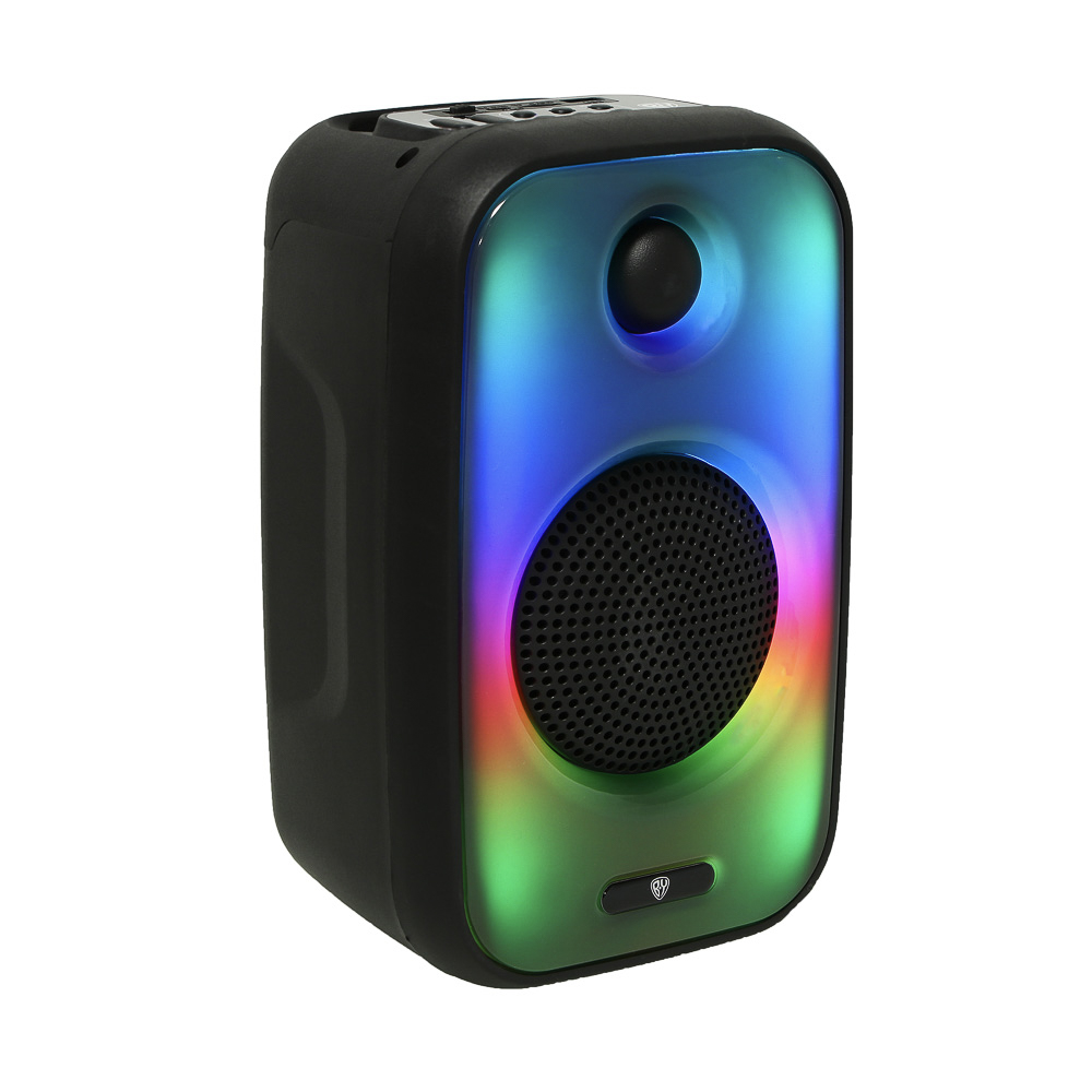 Колонка беспроводная BY VibeBox, 8 Вт,подсветка,2000мАч,USB,EQ,microSD,ВШГ 26x16x14см, черный - #3