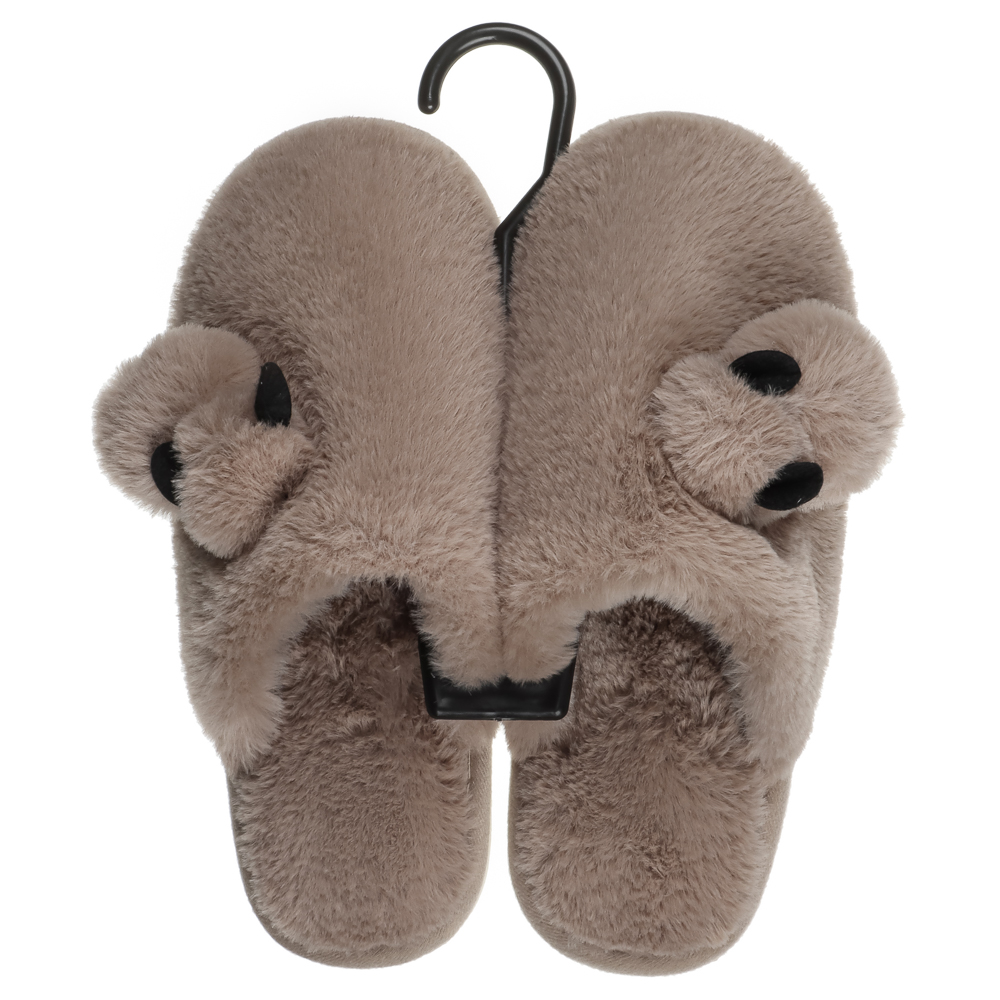 Обувь домашняя кролик, размер 36-37, цвет бежевый, #7 - #4