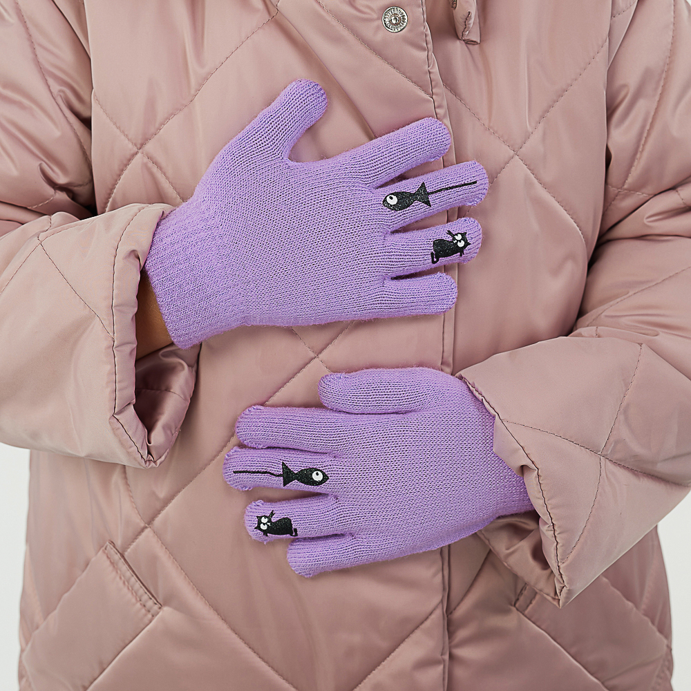 GALANTE Перчатки детские с термоаппликацией, р. 14, 2 дизайна, 5 цветов, СЗПВ24-22 - #7