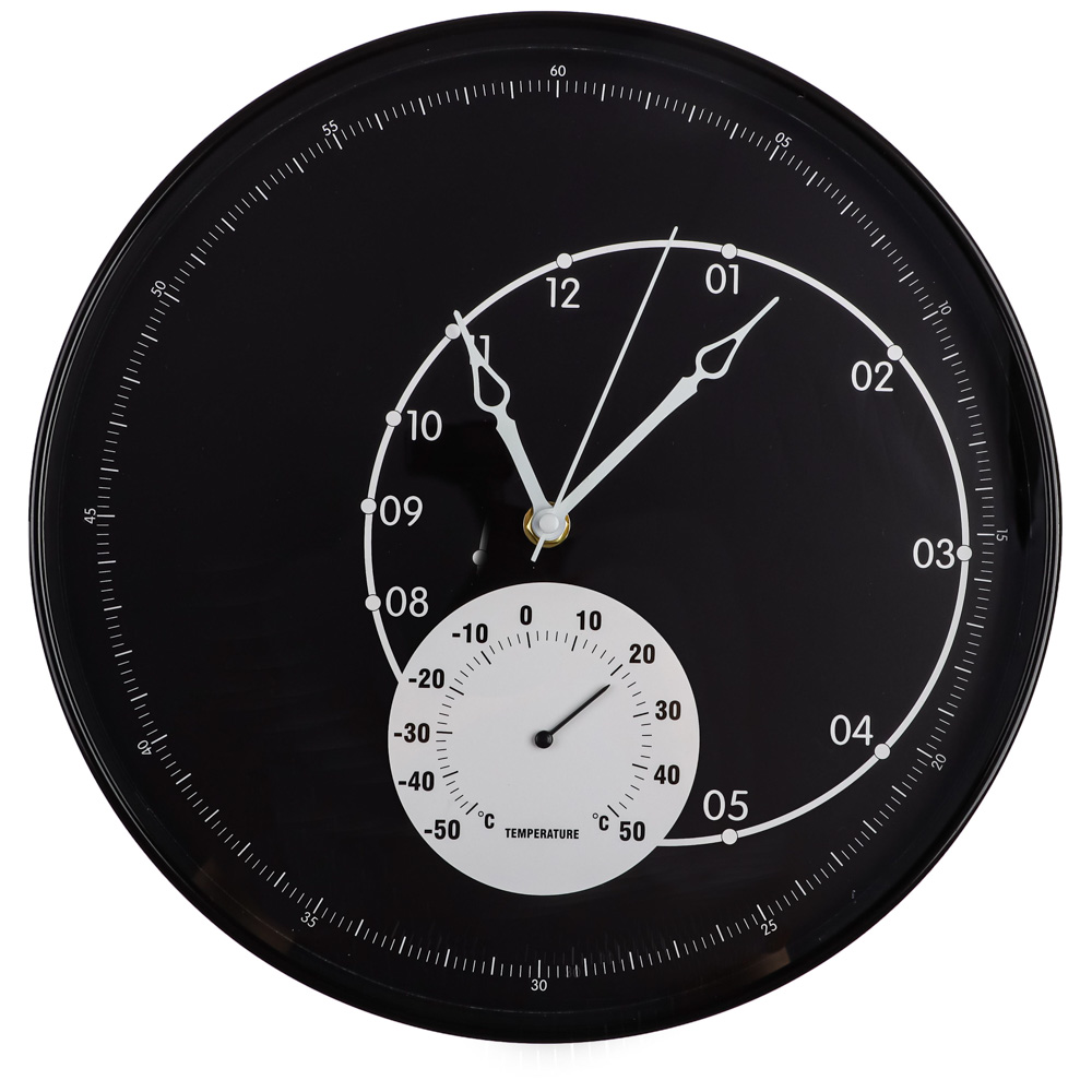 LADECOR CHRONO Часы настенные с термометром, пластик, стекло, d30,5х4,5см, 2 дизайна, ЧН-29 - #8