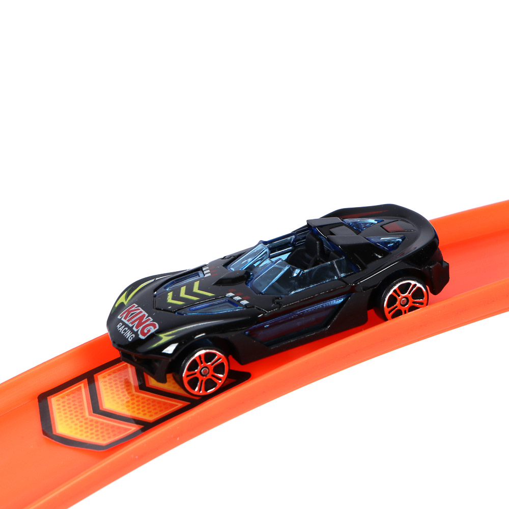 ИГРОЛЕНД Автотрек с машинками и запуском, 2 машинки, PP, 24x10x32 см, 2 дизайна - #8