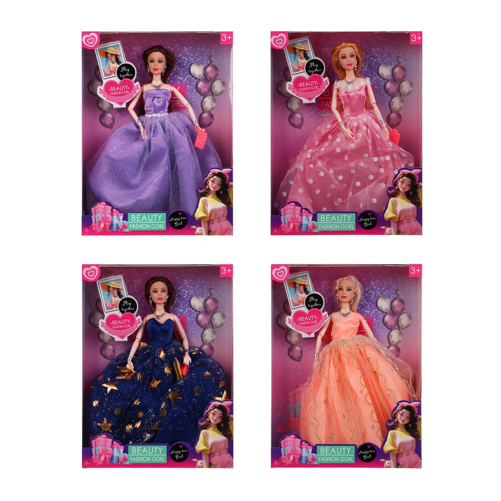 Кукла шарнирная в пышном платье, 29 см, пластик, PVC, тм ИГРОЛЕНД - #3