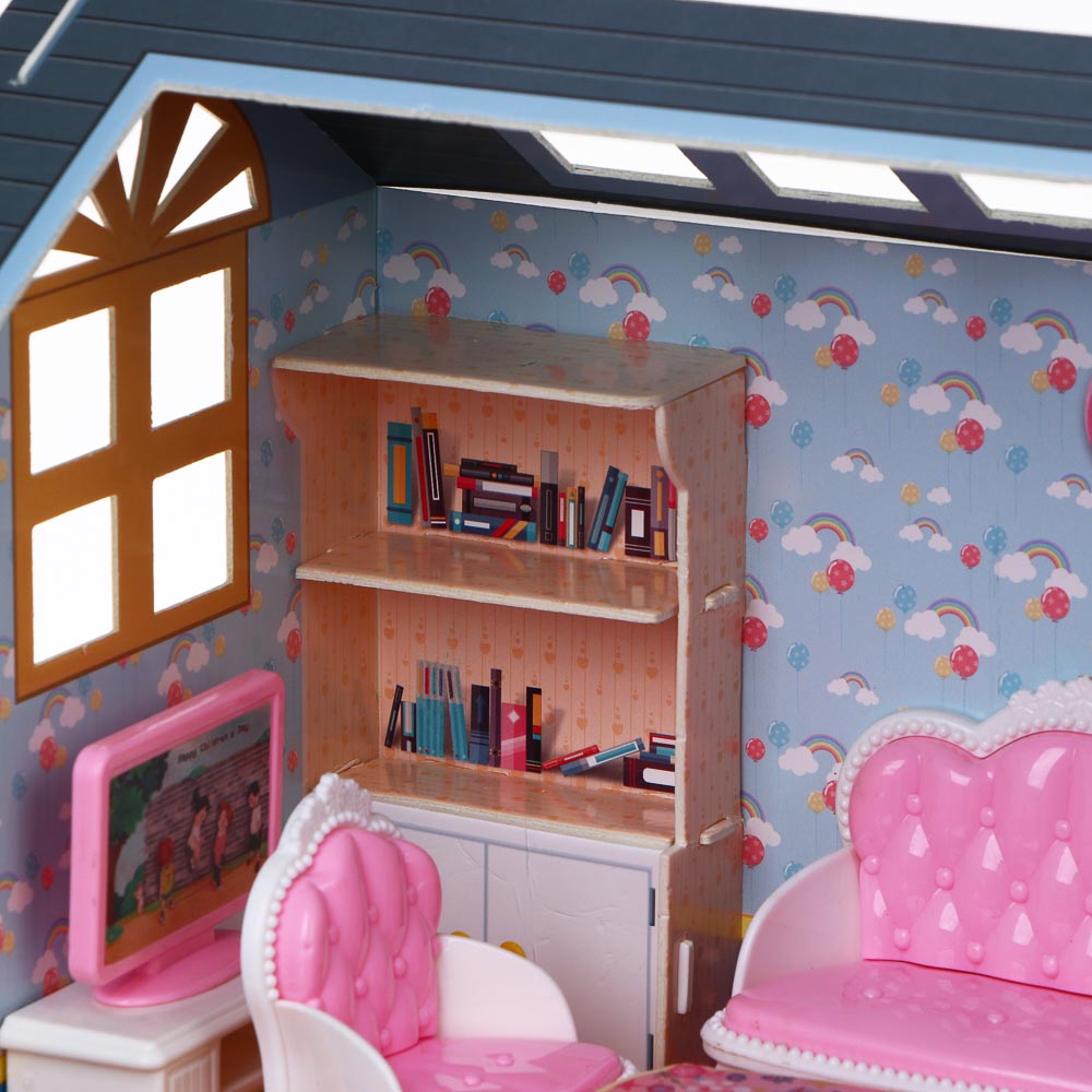 ИГРОЛЕНД Домик с мебелью, PP, ABS, картон, 26,8х7,8х19,4 см, 3 вида - #10