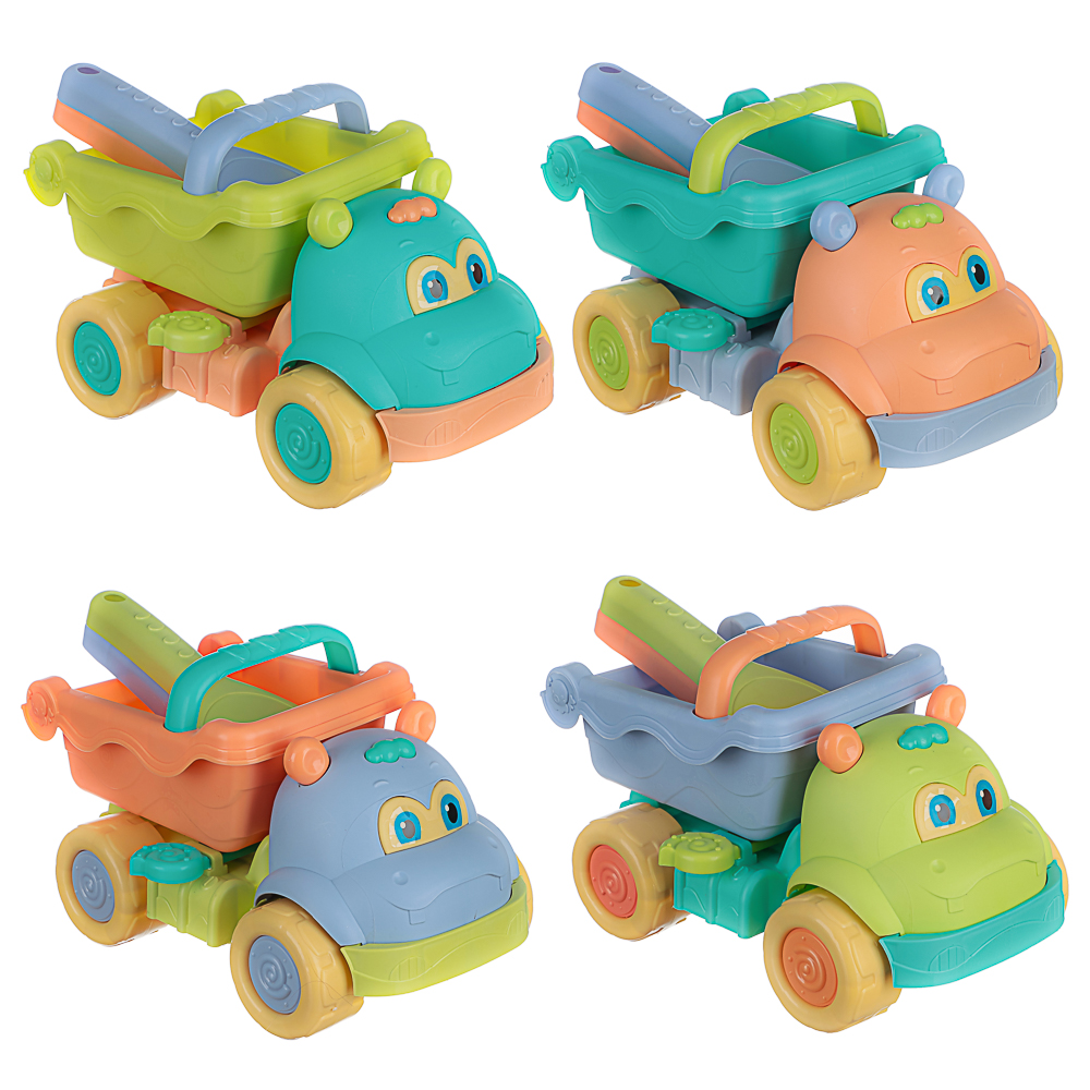 Набор для игр в песке "Самосвал", ИГРОЛЕНД, 3 предмета, пластик, для детей 3+ - #1