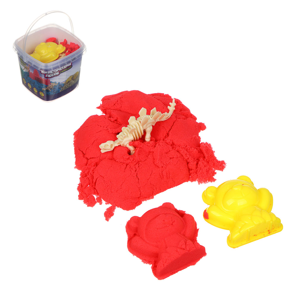ХОББИХИТ Набор для творчества "Кинетический песок с формочками", 7,5х6,5х7см, 6 цветов - #1