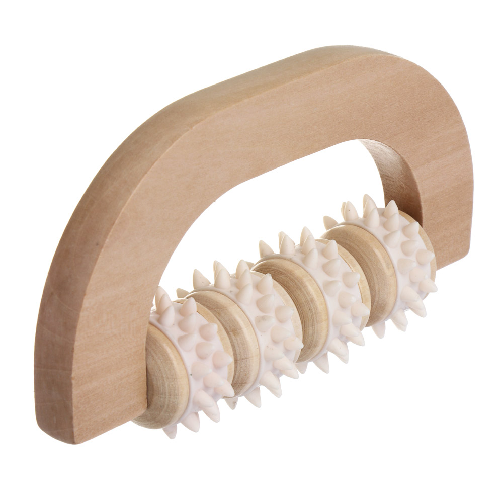 SILAPRO Max Массажный роллер 14х7х3.5см, дерево, PVC - #2