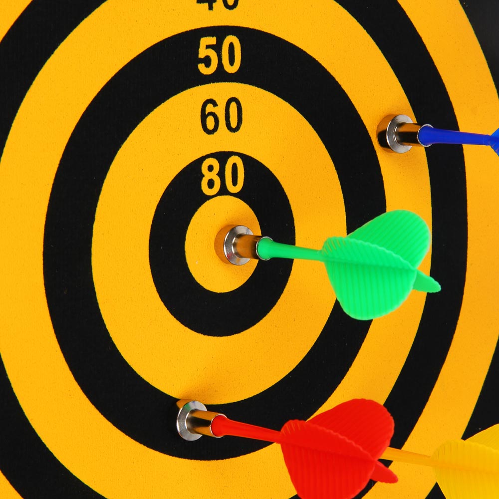 Дартс магнитный, 4 дротика, 35х28см, пластик, текстиль, магнит - #3