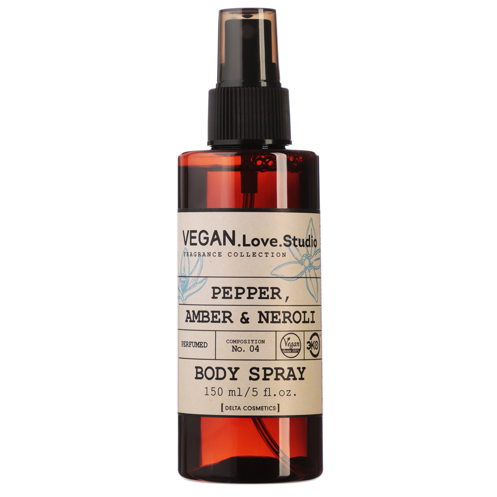 Парфюмированный спрей для тела VEGAN.Love.Studio Pepper, Amber, Neroli, 150 мл - #1