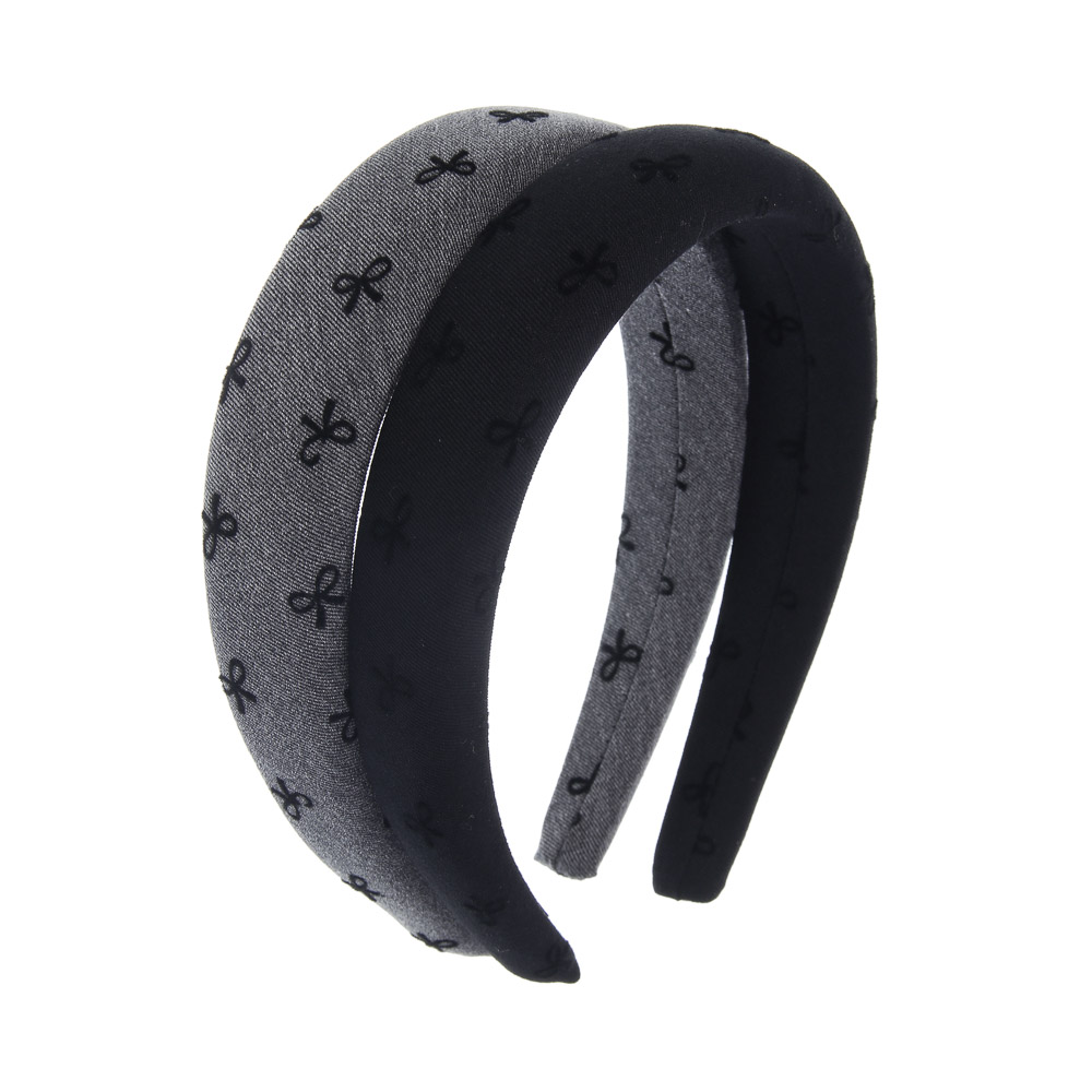 ЮНИLOOK Ободок для волос, 3см, полиэстер, пластик, 2 цвета, ACS25-17 - #1