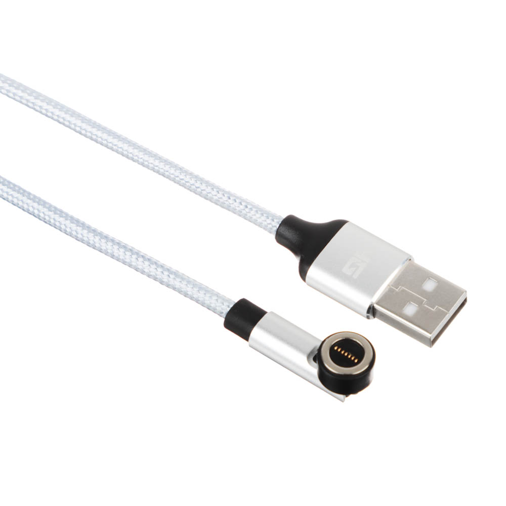 NG Кабель для зарядки магнитный поворотный 3 в 1, iP/Micro USB/Type-C, 1м, 2.4, тканевая оплетка - #3