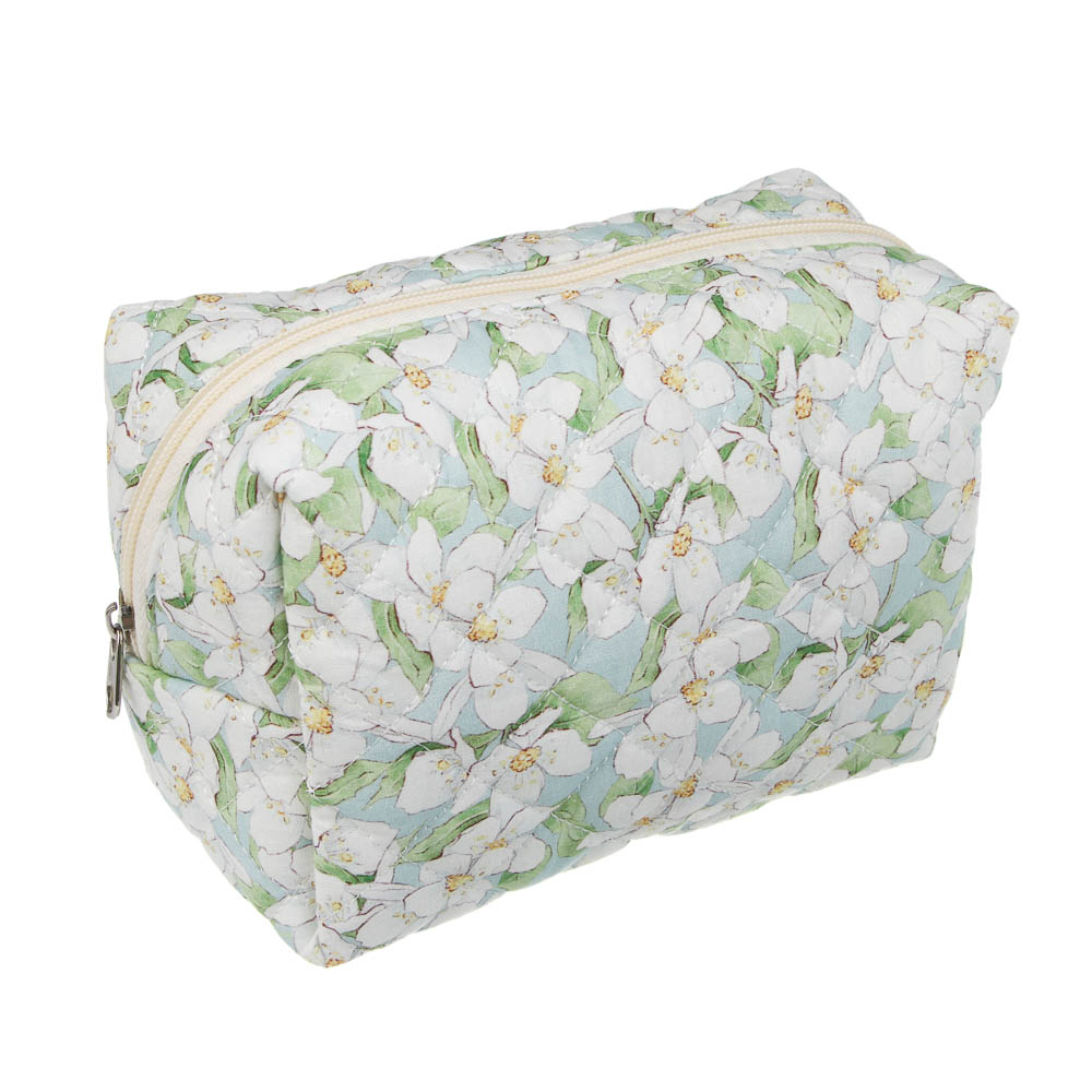 Косметичка "Цветочки" тм ЮL, 17х11х10 см, полиэстер, 3 дизайна - #2
