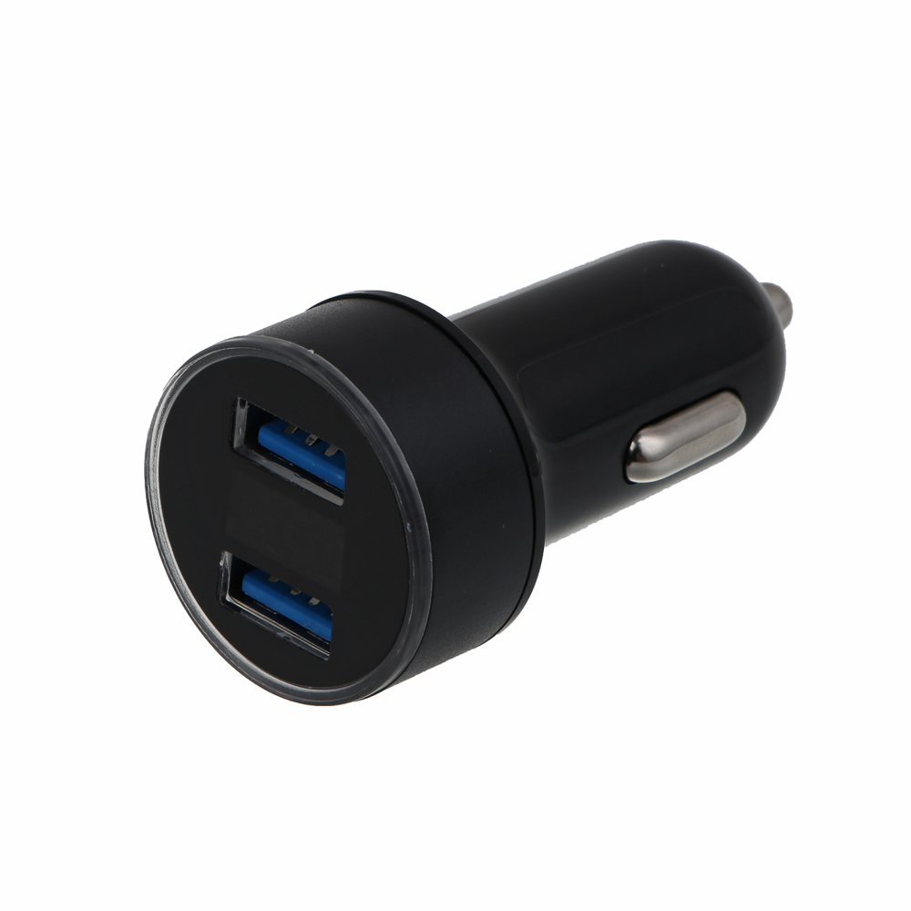 ЕРМАК Зарядное устройство в авто с дисплеем, 2xUSB, 3.1А, 12/24В, пластик - #3