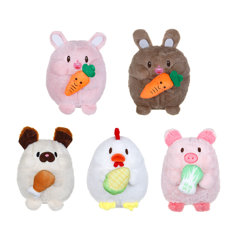 ИГРОЛЕНД Игрушка мягкая "Питомец с вкусняшкой" 20 см, полиэстер, 5 видов - #1