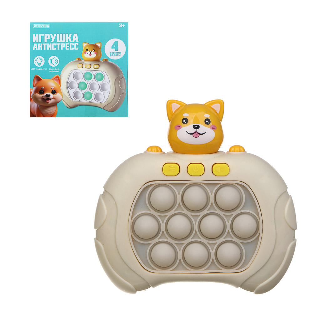 ИГРОЛЕНД Игрушка-антистресс головоломка, 3хAAA, PP, 12,8х12,6х5,6см, 6 видов - #1