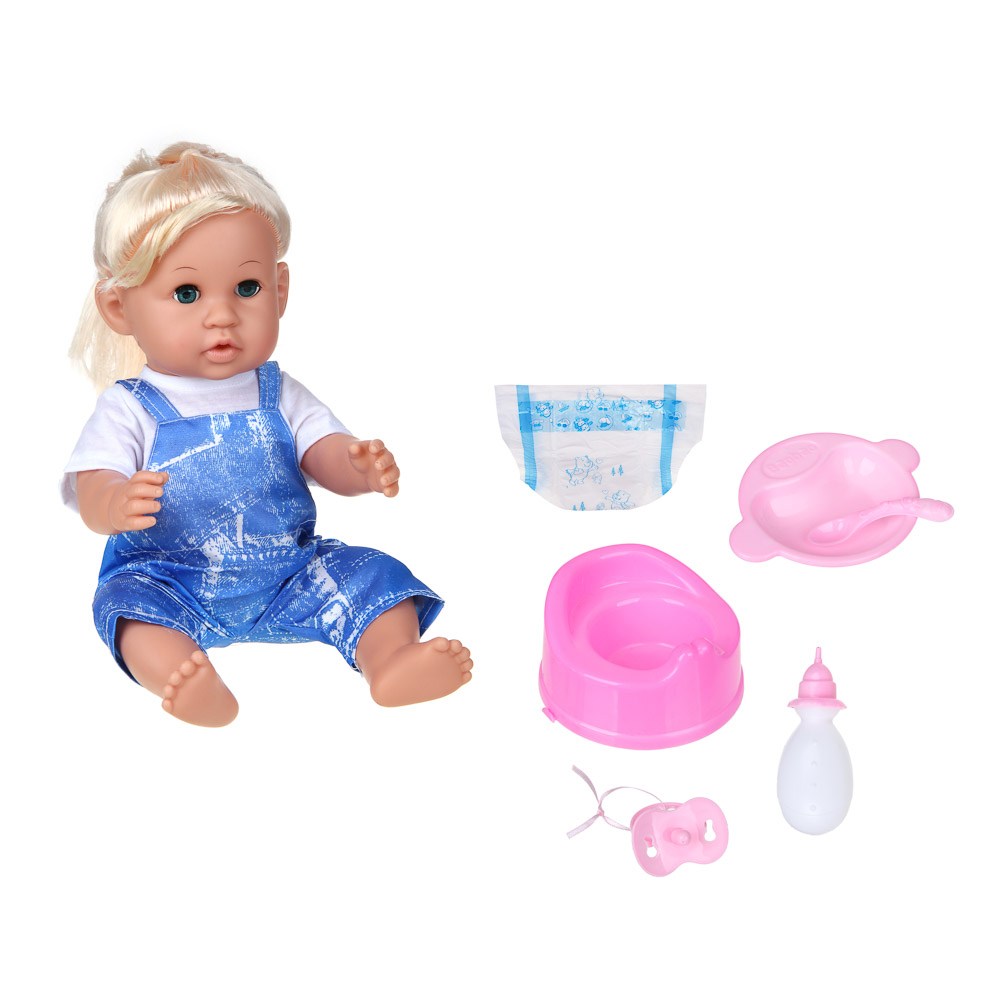 BY Kids Кукла интерактив. "ЛуЛу", пластик PE, резина, текстиль, звук, AG13х3, 23х11х36см, 2 диз. - #4
