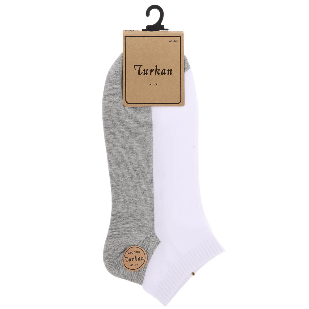Носки мужские короткие, тм Turkan, р. 41-47, 90%хлопок, 8% п/а, 2%лайкра,разноцветные, В-9121 - #3