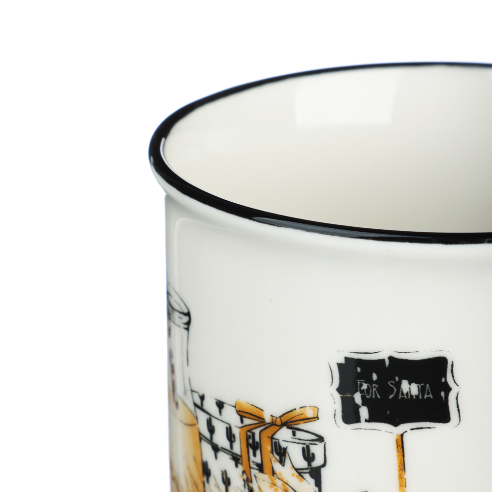 MILLIMI Кружка Микс, 310мл, фарфор, 4 дизайна - #5