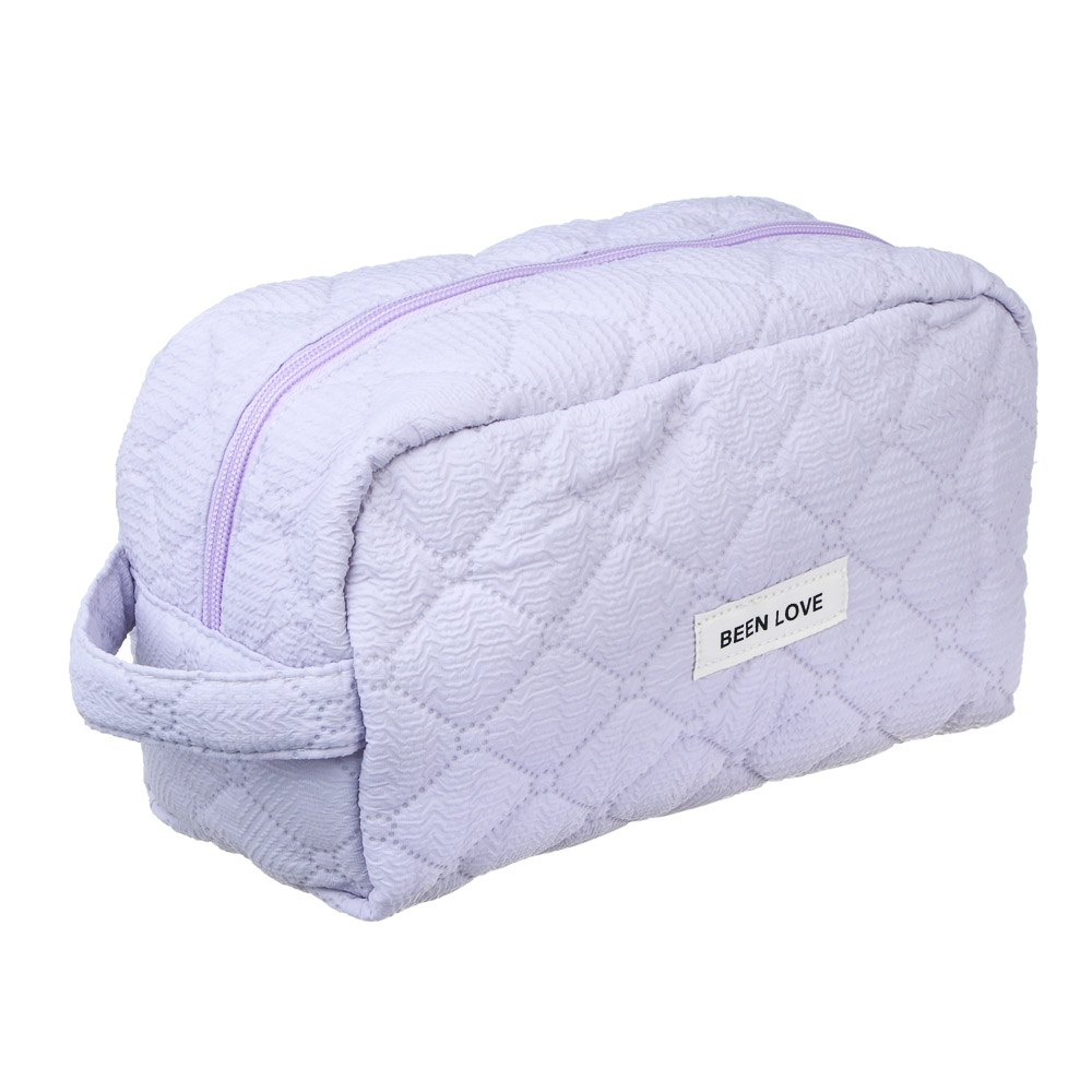 ЮL Косметичка стеганая дутая с боковой ручкой Килт, 100% ПЭ, 24х13х10см, 2 цвета - #2