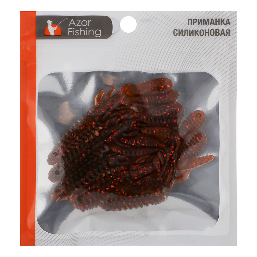 Набор силиконовых приманок "Кальмар" тм AZOR FISHING, плавающая, съедобная, 75мм, 5шт, 5 цветов - #8