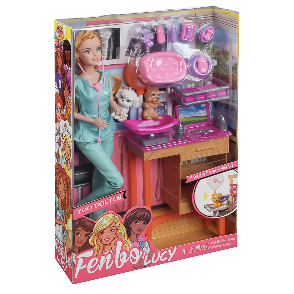 ИГРОЛЕНД Кукла ветеринар 28 см с питомцем и акс., PVC, ABS, полиэстер, 24х7х33 см - #17