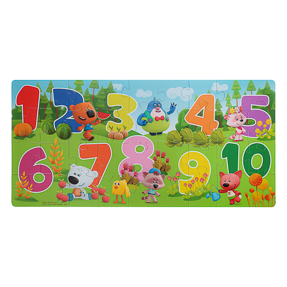 МиМиМишки.Пазл.30Эл.От 1 до 10, 28,5x3,5x18,5см - #5