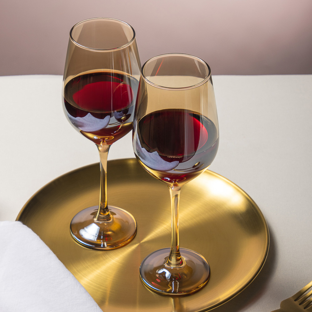 LUMINARC Набор бокалов для вина 2шт 350мл Селест Золотой мед - #5