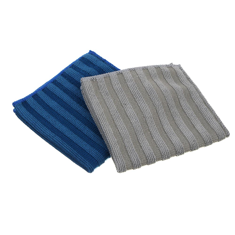 VETTA Набор салфеток из микрофибры, для сильных загрязнений, 2шт, 30х30см, 300г/м2 - #6