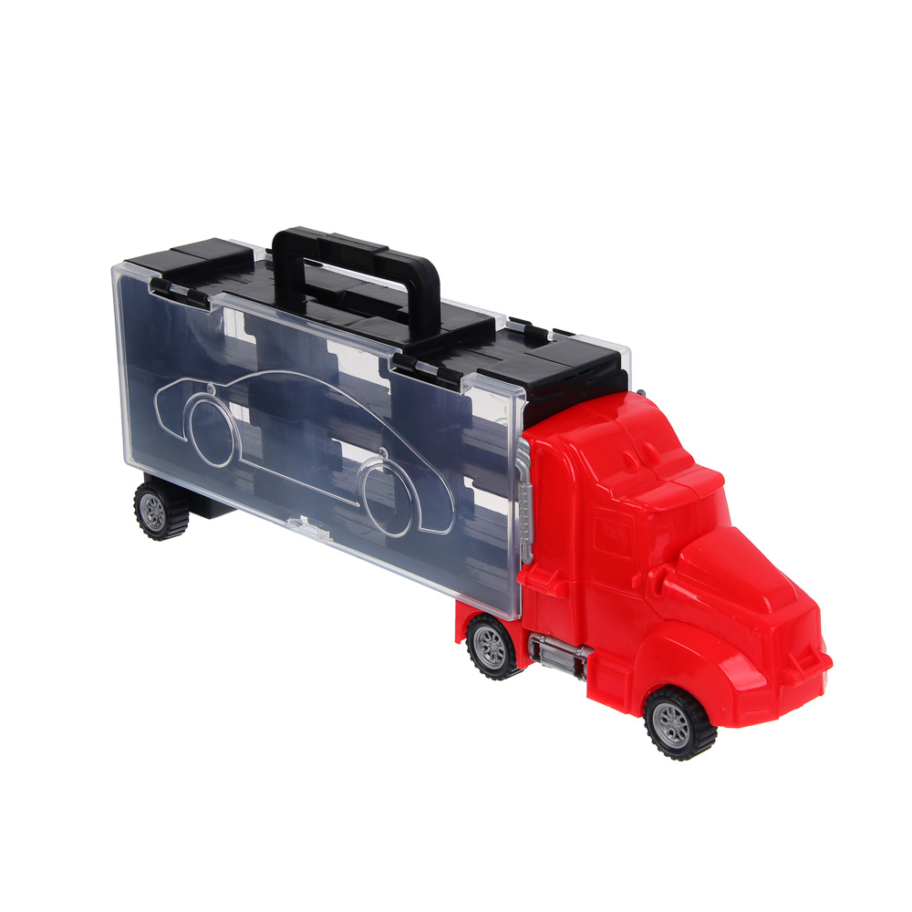 ИГРОЛЕНД Автоперевозчик, с запуском, 6 машинок, PP, 37х14,2х7,3 см, 2 дизайна - #13