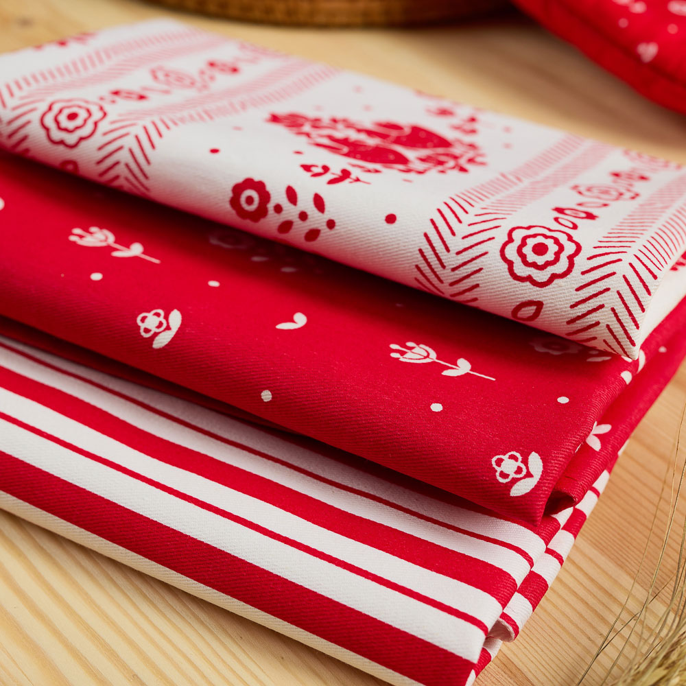 Набор полотенец кухонных 3 шт тм PROVANCE Ностальгия, 40х60см, 100% хлопок - #4